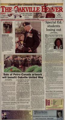 Oakville Beaver, 8 Nov 2000