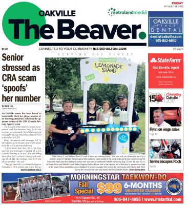 Oakville Beaver, 18 Aug 2017