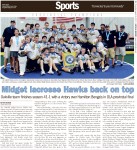 Midget lacrosse Hawks back on top: Oakville team finishes season 41-1 with a victory over Hamilton Bengals in OLA provincial final