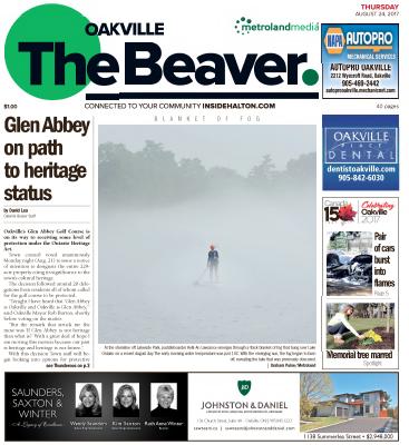 Oakville Beaver, 24 Aug 2017