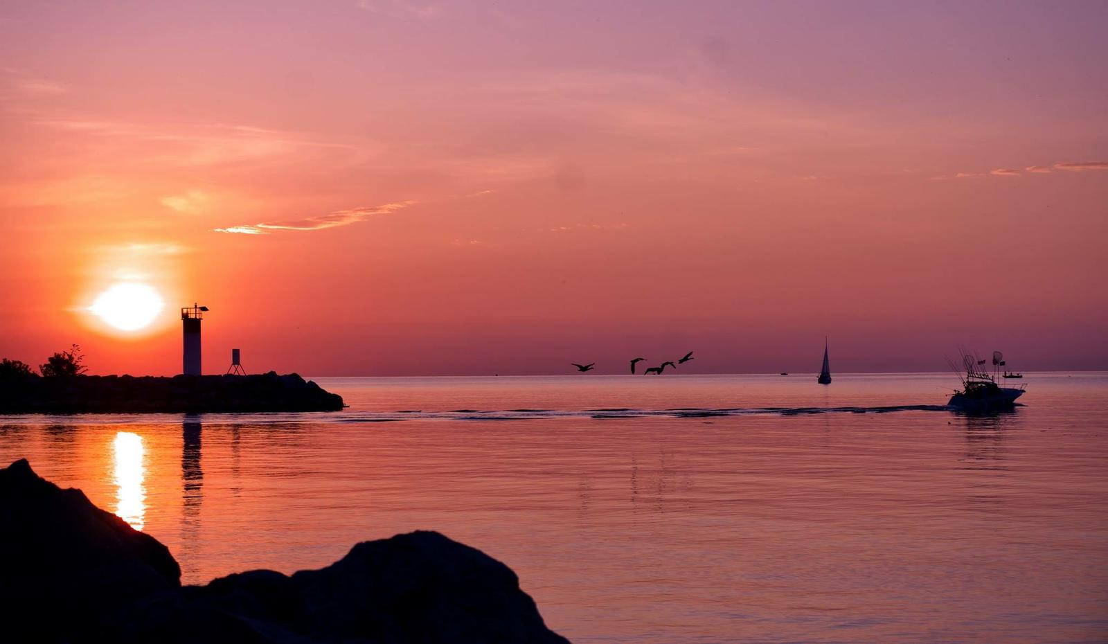 Bronte Harbour Sunrise by John Silk