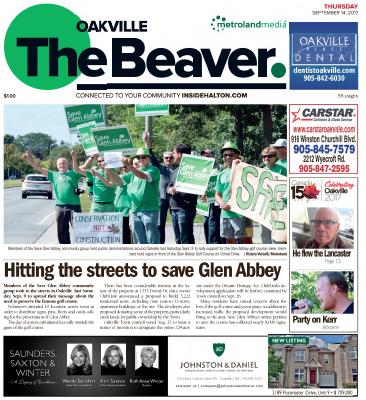 Oakville Beaver, 14 Sep 2017