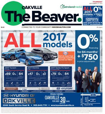 Oakville Beaver, 21 Sep 2017