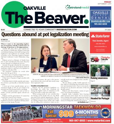 Oakville Beaver, 1 Sep 2017