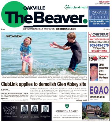 Oakville Beaver, 28 Sep 2017