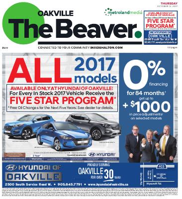 Oakville Beaver, 12 Oct 2017