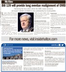 Bill 139 will provide long overdue realighment of OMB: Narrowing the lines within which the OMB makes decisions will result in greater consistency and predictability for municipalities