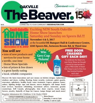 Oakville Beaver, 3 Nov 2017