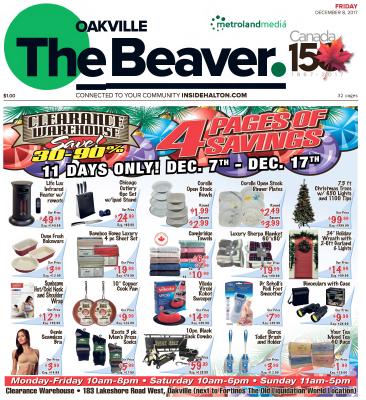 Oakville Beaver, 8 Dec 2017