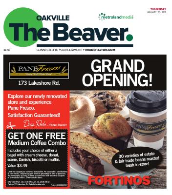 Oakville Beaver, 25 Jan 2018