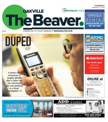 Oakville Beaver, 15 Feb 2018