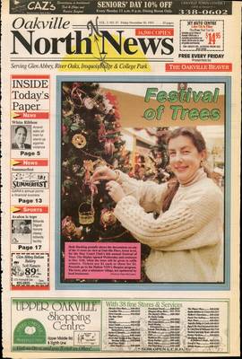 Oakville North News (Oakville, Ontario: Oakville Beaver, Ian Oliver - Publisher), 26 Nov 1993