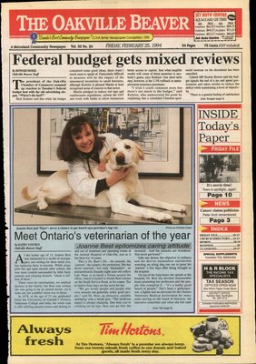 Oakville Beaver, 25 Feb 1994