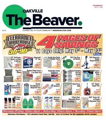 Oakville Beaver, 3 May 2018