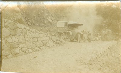 Photograph of Allan Davidson and Vehicle