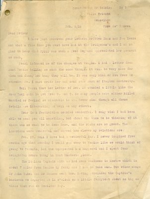 Allan Davidson Letter, February 9, 1918