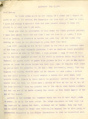 Allan Davidson Letter, May 11, 1918