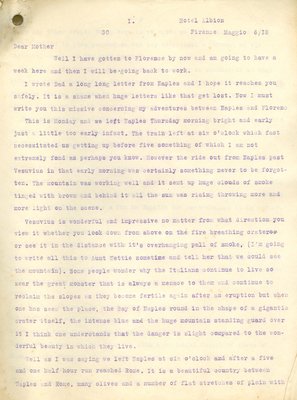 Allan Davidson Letter, May 6, 1918