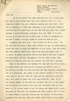 Allan Davidson Letter, November 25, 1918