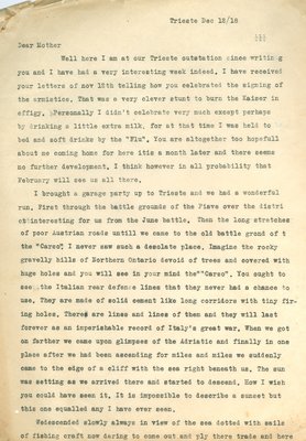 Allan Davidson Letter, December 12, 1918