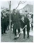 Lt/Gov. Rowe and MPP Jim Snow Planting a Memorial Tree.
