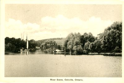 Oakville River Scene Postcard