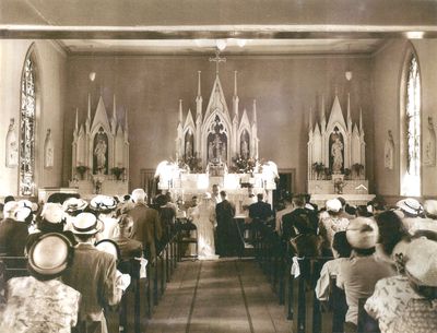 Interior of St. Andrew’s During a Wedding