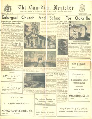 Enlarged Church and School for Oakville