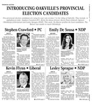 Introducing Oakville's provincial election candidates