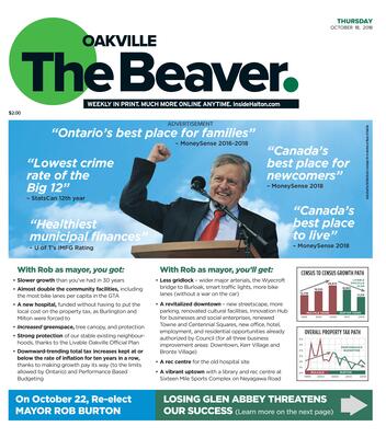 Oakville Beaver, 18 Oct 2018