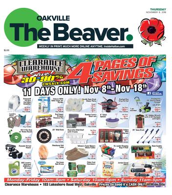 Oakville Beaver, 8 Nov 2018