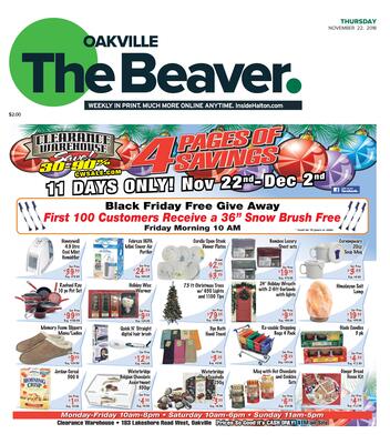 Oakville Beaver, 22 Nov 2018