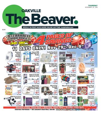 Oakville Beaver, 29 Nov 2018