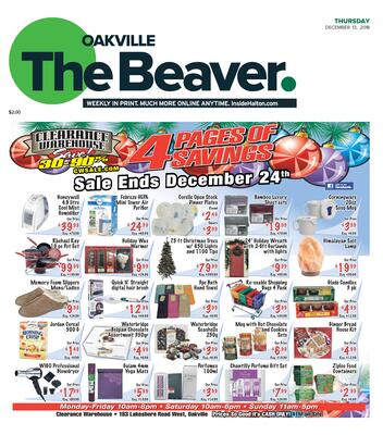 Oakville Beaver, 13 Dec 2018