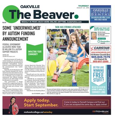 Oakville Beaver, 22 Aug 2019