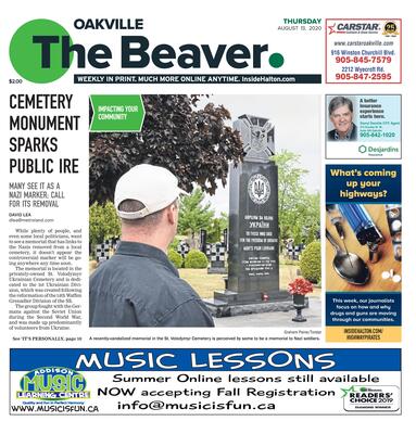 Oakville Beaver, 13 Aug 2020