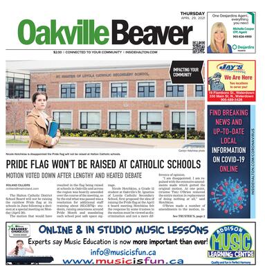 Oakville Beaver, 29 Apr 2021