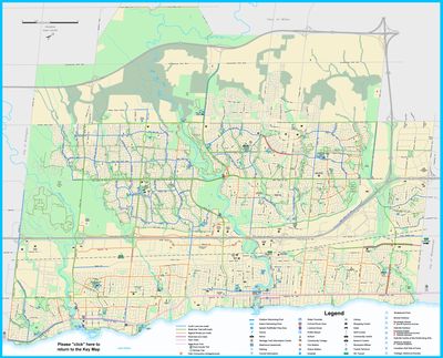 Oakville Cycleways Map 2018