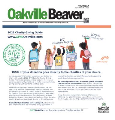 Oakville Beaver, 10 Nov 2022
