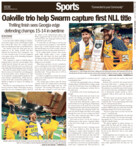 Oakville trio help Swarm capture first NLL title