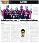 Oakville paddlers earn 17 medals at Canada Games