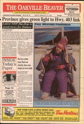 Oakville Beaver, 12 Feb 1993