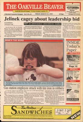 Oakville Beaver, 19 Mar 1993