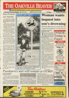 Oakville Beaver, 16 Jul 1993