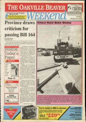 Oakville Beaver, 25 Jul 1993