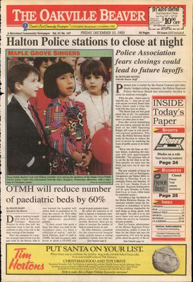 Oakville Beaver, 10 Dec 1993