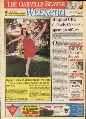 Oakville Beaver, 3 Jul 1994