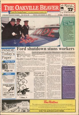 Oakville Beaver, 16 Dec 1994