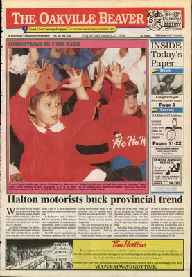 Oakville Beaver, 23 Dec 1994