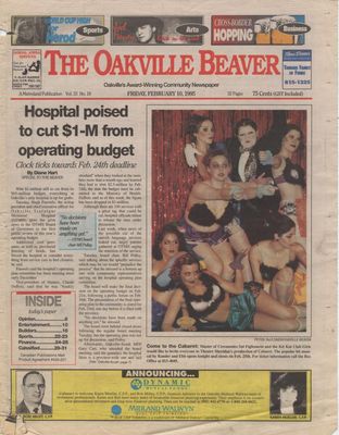 Oakville Beaver, 10 Feb 1995